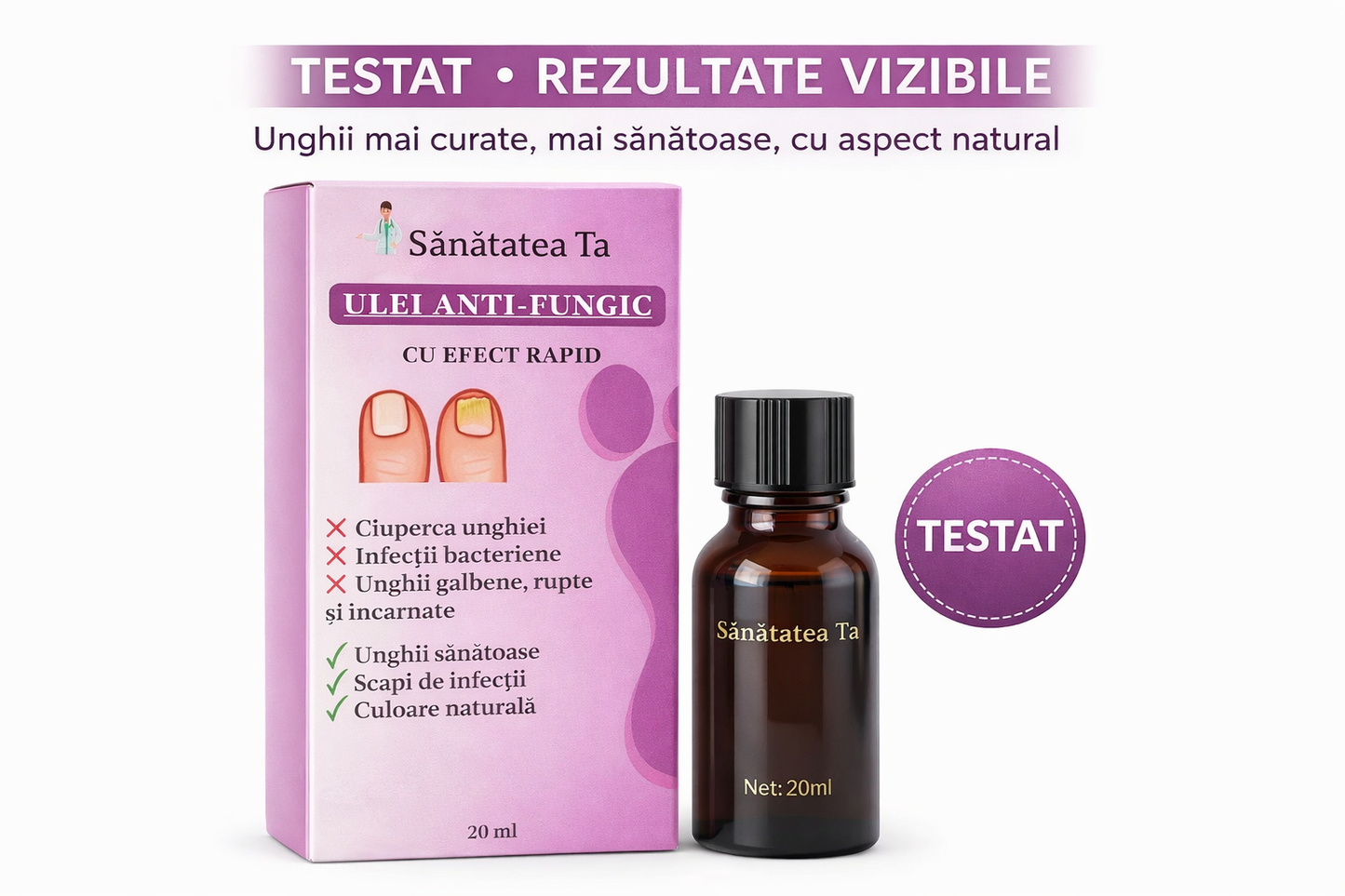 Ulei Concentrat anti-fungic pentru eliminarea ciupercii