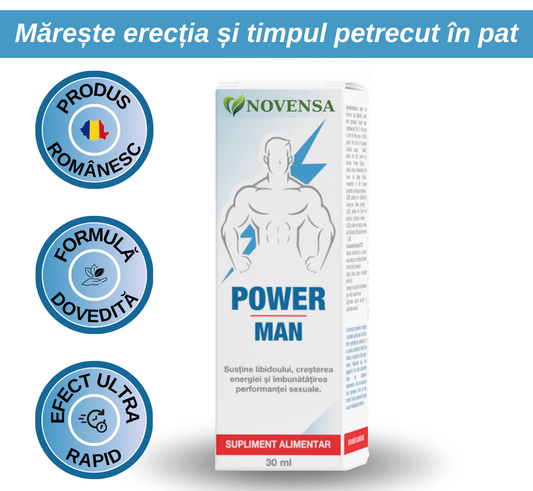 PowerMan - Spray ORAL pentru Erecție, Rezistență și Libidou Crescut