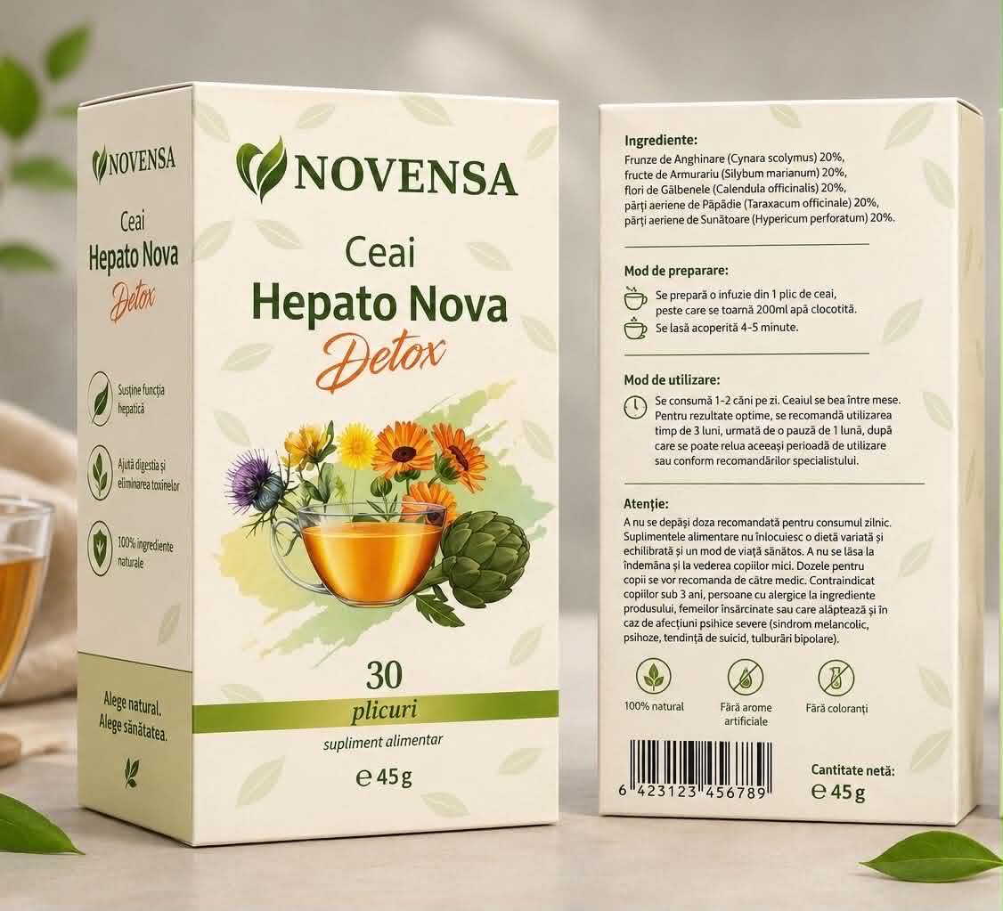 Ceai pentru Ficat, Detoxifiere si Slabire - 30 plicuri