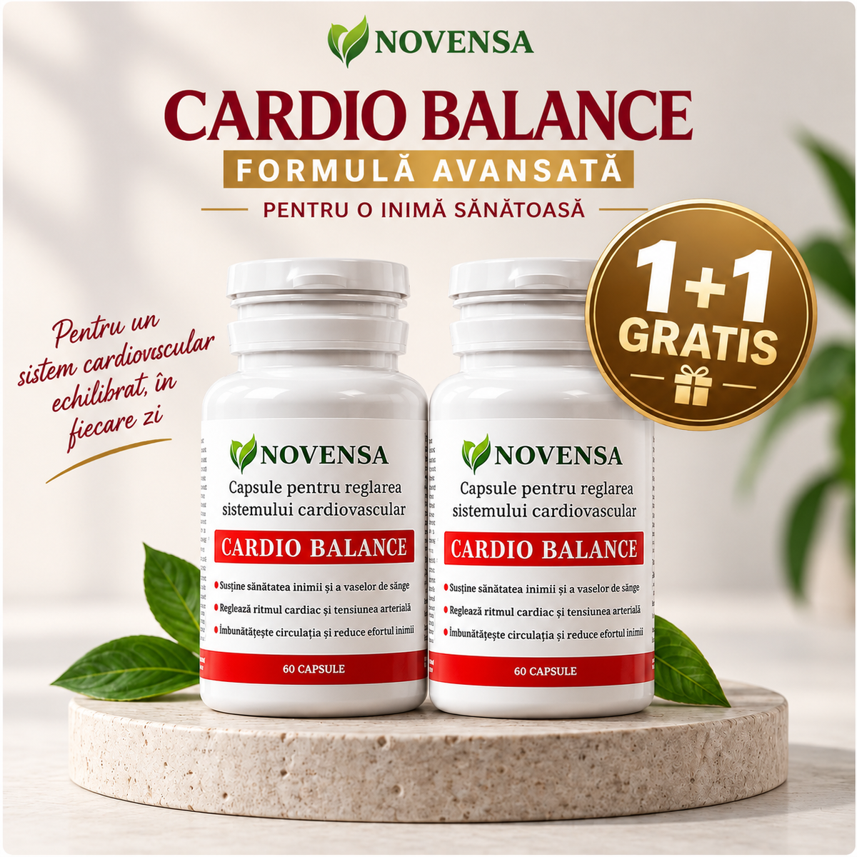 1+1 Cardio Balance - capsule pentru sistemul cardiovascular