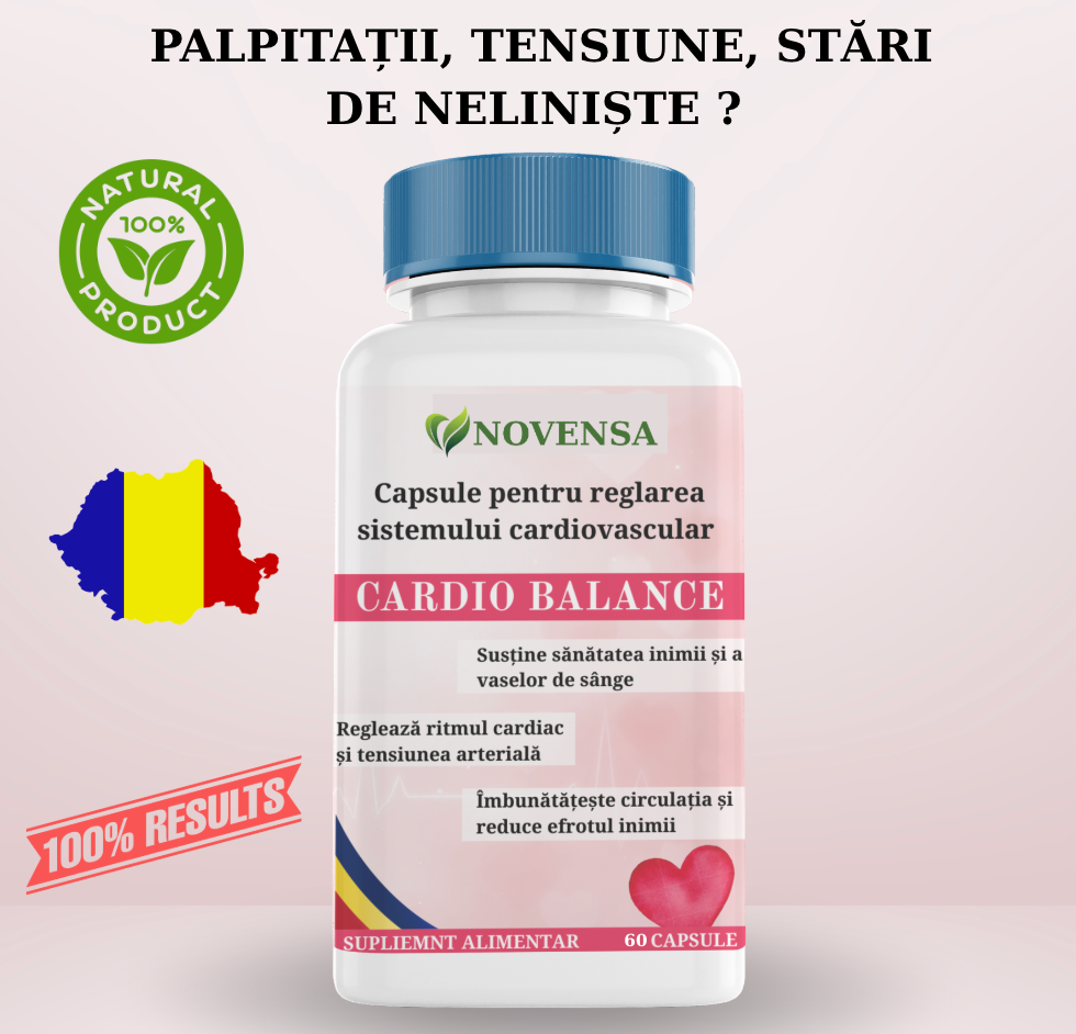 Cardio Balance - Capsule pentru inimă, tensiune și palpitații