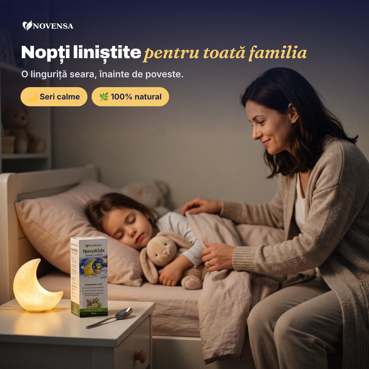 Sirop pentru calmare, somn liniștit și adormit rapid pentru copii