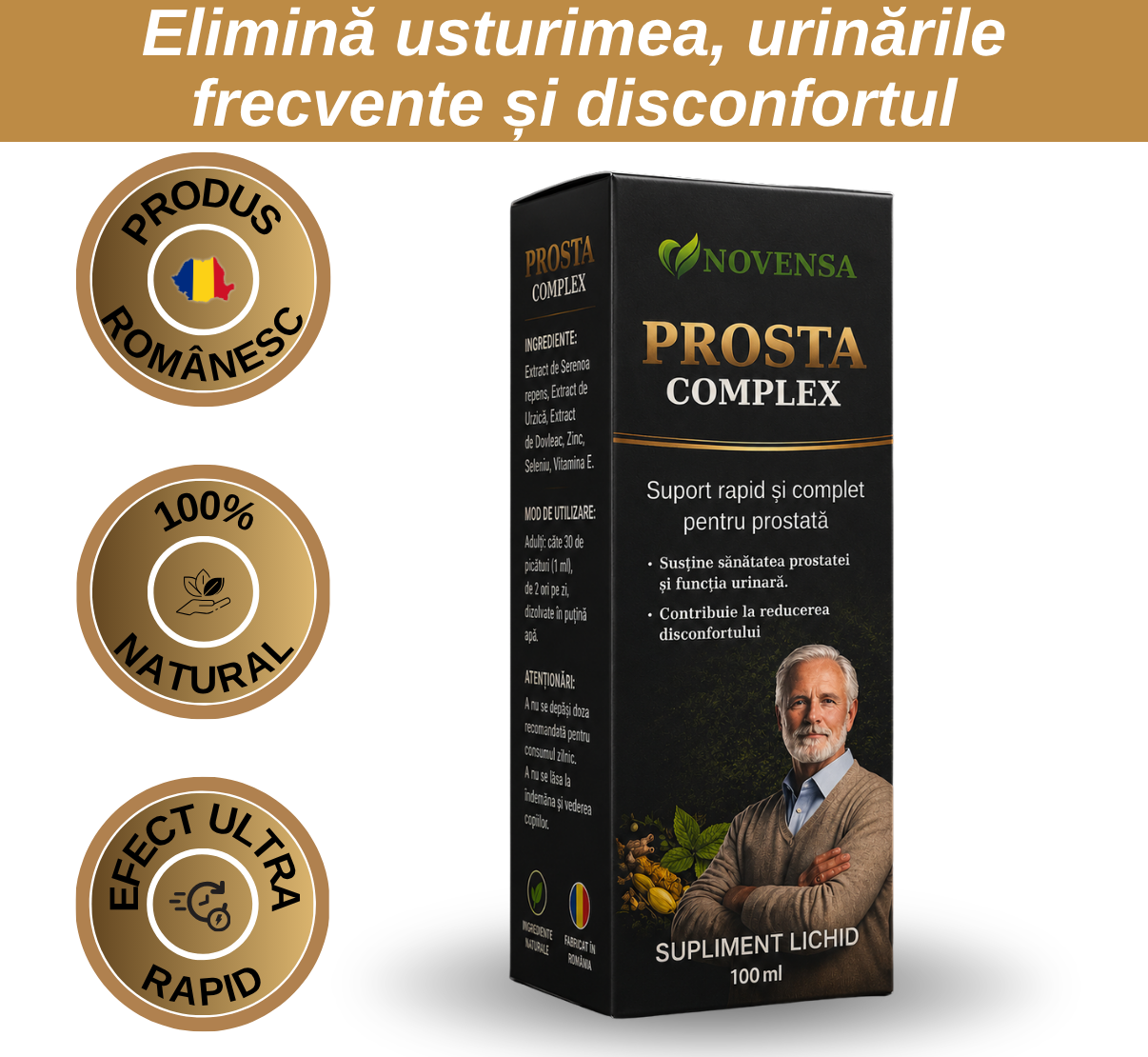 Complex lichid pentru prostată - elimină usturimea și urinările frecvente